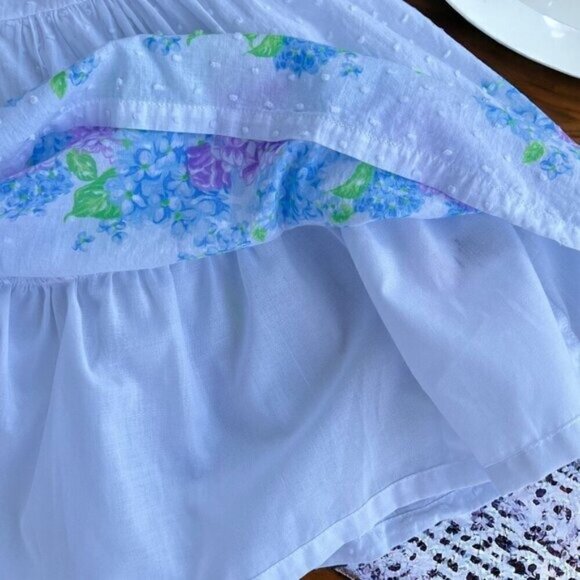 Tommy Bahama Dress Girls Size 2T Ruffled Clipped Swiss Dot Garden Floral - Picture 8 of 11